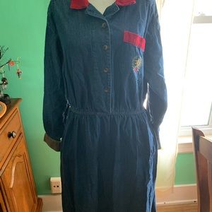 VTG Dennis goldsmith Womens 10 denim dress